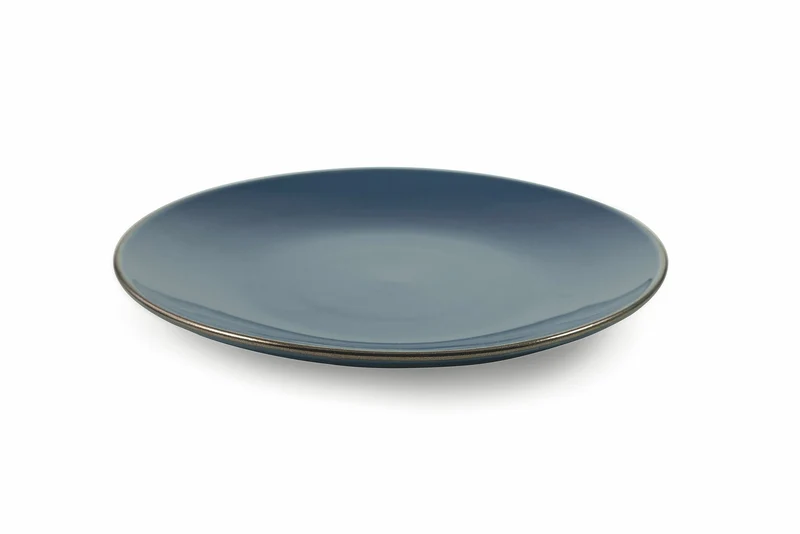 Set 6 Piatti Frutta Ø20,4x2,5 cm in Gres Villa d'Este Home Tivoli Royal Light Blu