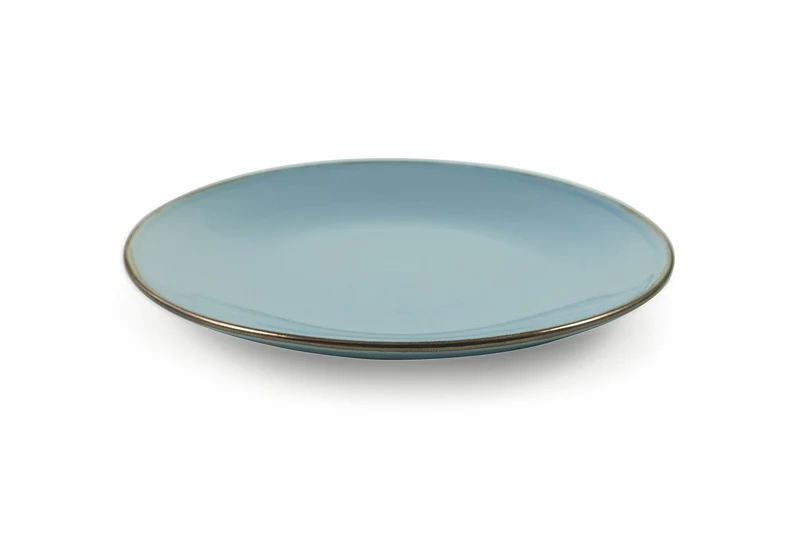 Set 6 Piatti Frutta Ø20,4x2,5 cm in Gres Villa d'Este Home Tivoli Royal Light Azzurri