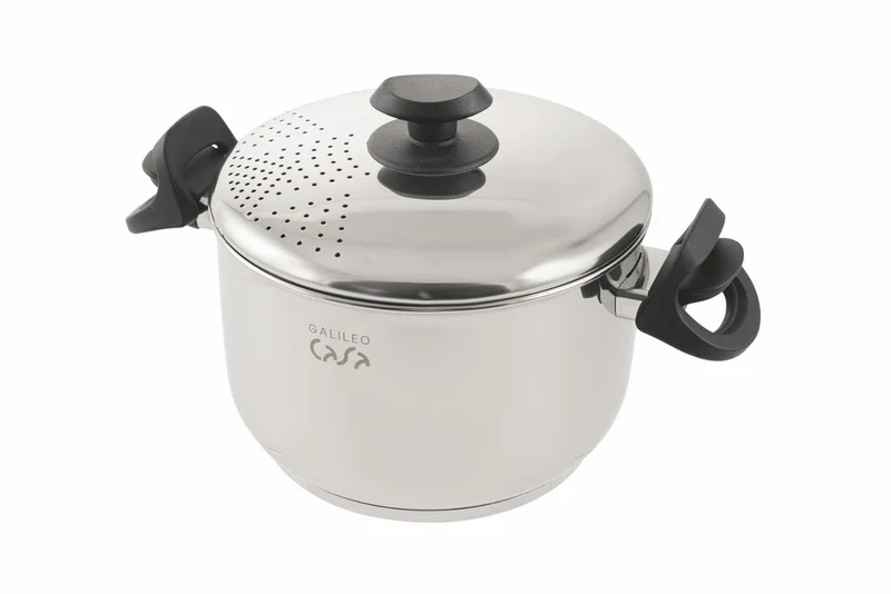 Pentola in Acciaio con Scolapasta Ø22cm Soriani Pasta Pot