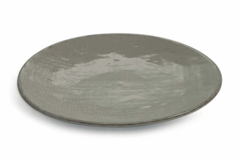 Set 6 Piatti Frutta Ø19,5x3 cm in Gres Villa d'Este Home Tivoli Grigio