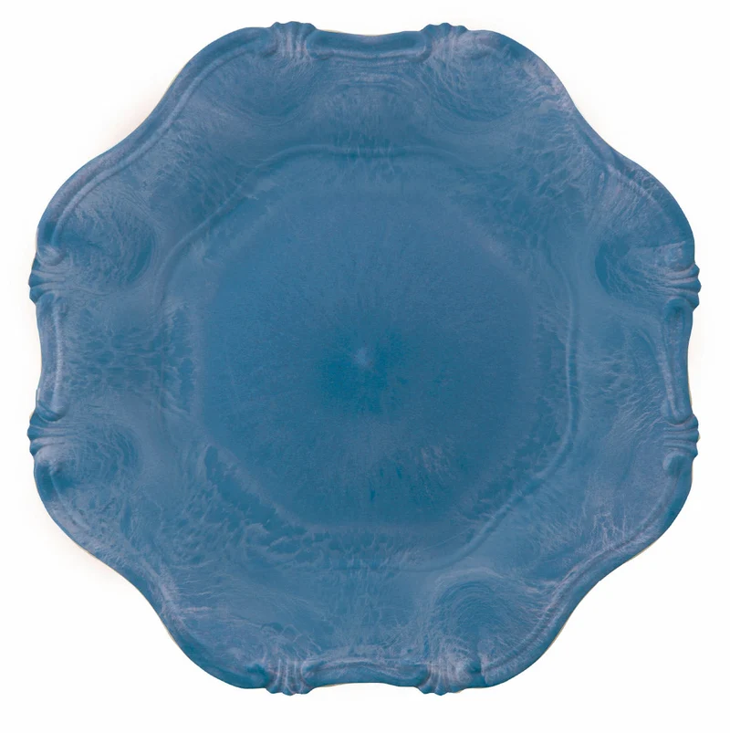 Set 6 Sottopiatti Ø34,5 cm in Plastica Villa d'Este Home Tivoli Hippy Azzurro