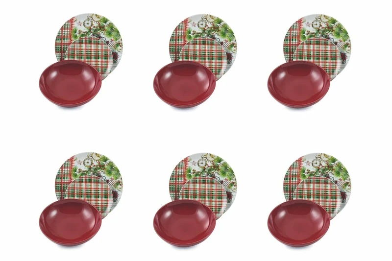 Servizio Piatti 18 Pezzi in Porcellana Villa d'Este Home Tivoli Canada Multicolor