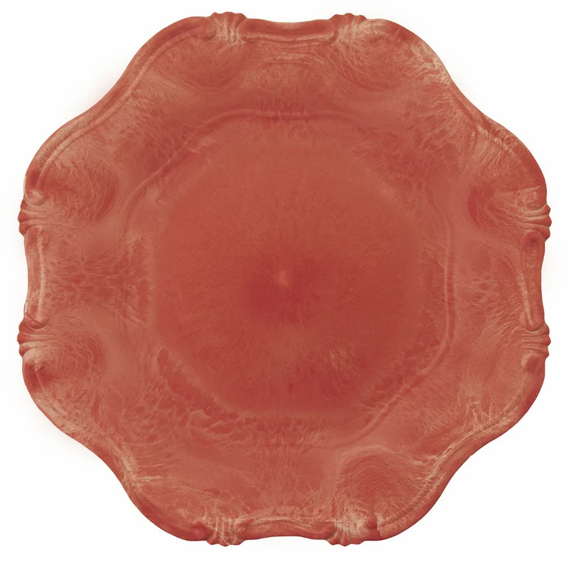 Set 6 Sottopiatti in Plastica Ø 34cm Villa d'Este Hippy Smerlato Marrone