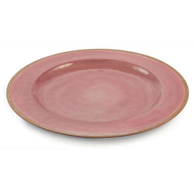 Servizio Piatti Piano 6 Pezzi in Melammina Ø 28cm Villa d'Este Baita Porpora