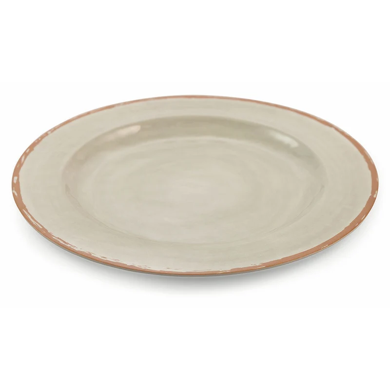 Servizio Piatti Piano 6 Pezzi in Melammina Ø 28cm Villa d'Este Baita Grigio
