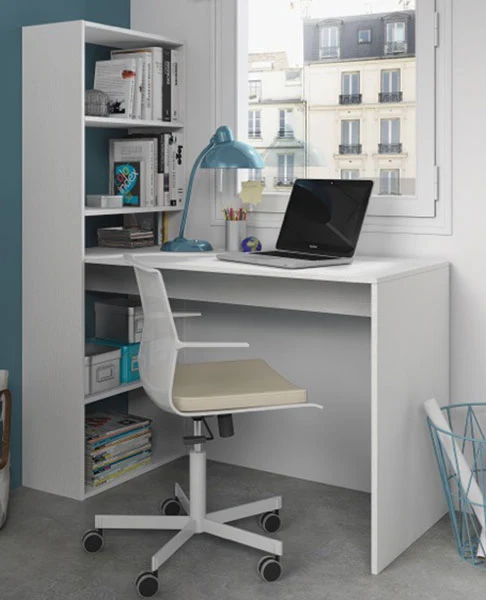 Scrivania duplo bianco artic alpes cm.120x53x144h