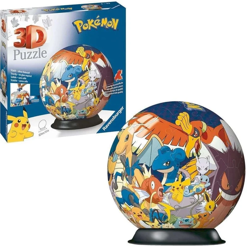 Ravensburger - Puzzle 3D Sfera Pokemon 72 Pz