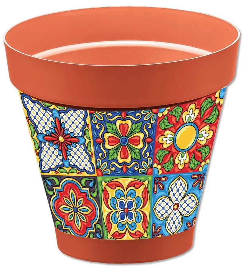 Vaso Sicilia terracotta D.14 diversi decori