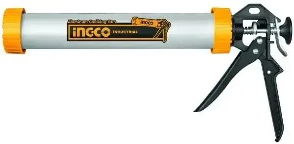 Pistola per silicone in alluminio ingco