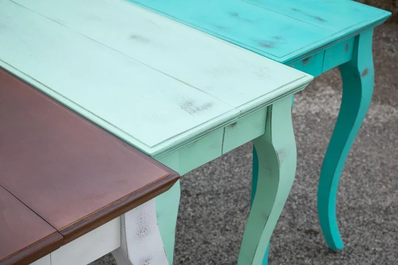 Consolle Allungabile in Legno H77x45x92/305cm Itamoby Bassano Shabby Chic Azzurra Classica