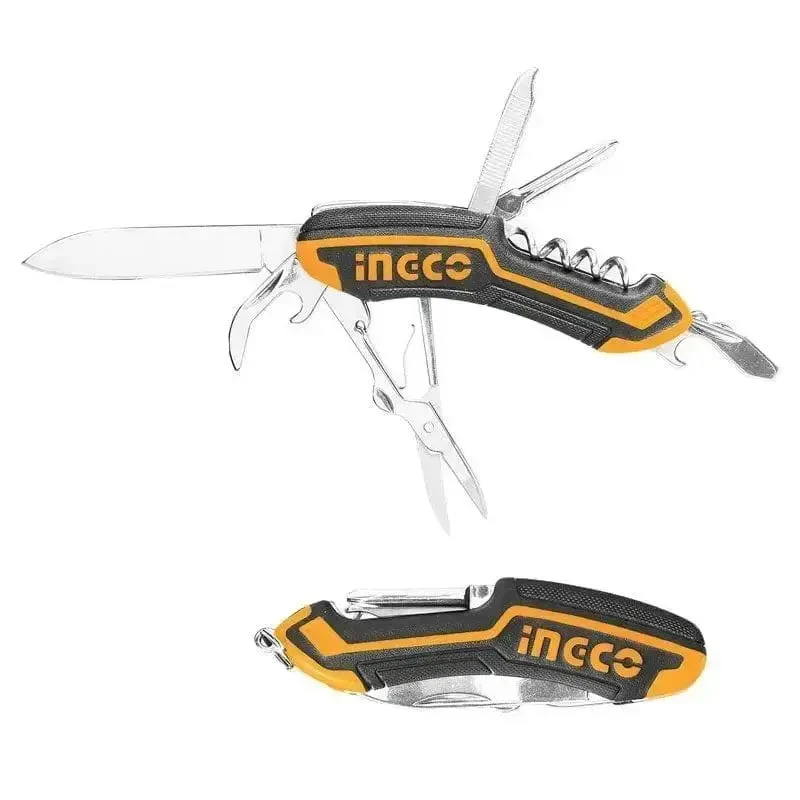 Coltello multiuso 10 funzioni 9,5cm. ingco