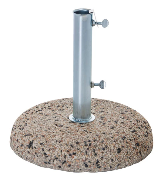 Base per ombrelloni a palo in cemento/ghiaia 35kg per pali Ø 38/48 mm
