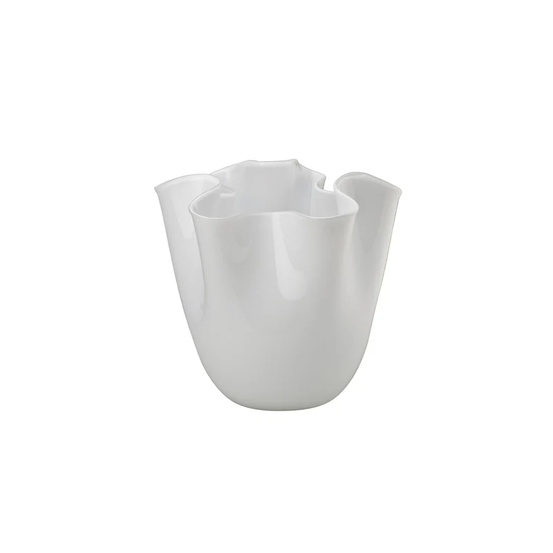 Venini Vaso Fazzoletto Opalino Medio