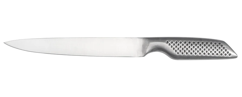 Couteau à trancher avec manche inox antidérapant - Série GripMaster