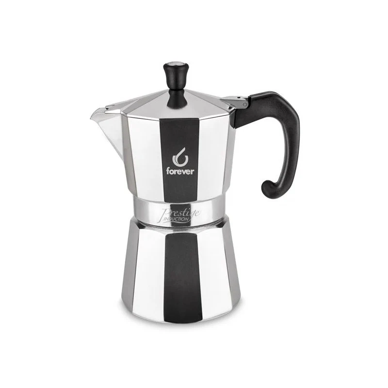 Caffettiera in Alluminio per Induzione 6 tazze
