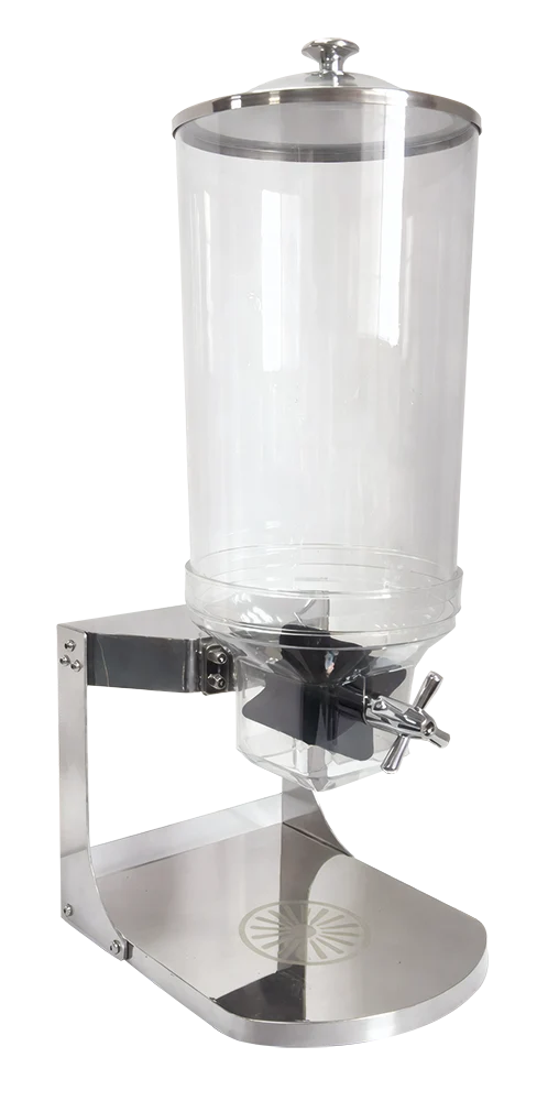 Distributeur professionnel de nourriture sèche par gravité - inox, 8 litres