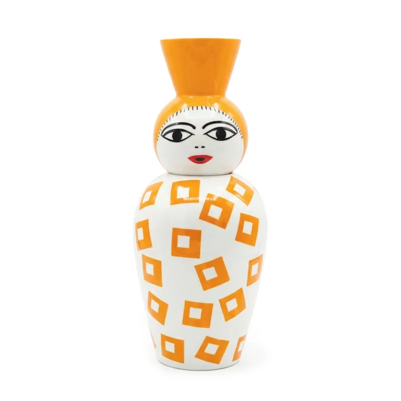 Seletti Le Canopie Vaso in Dolomite con coperchio 41,6 cm