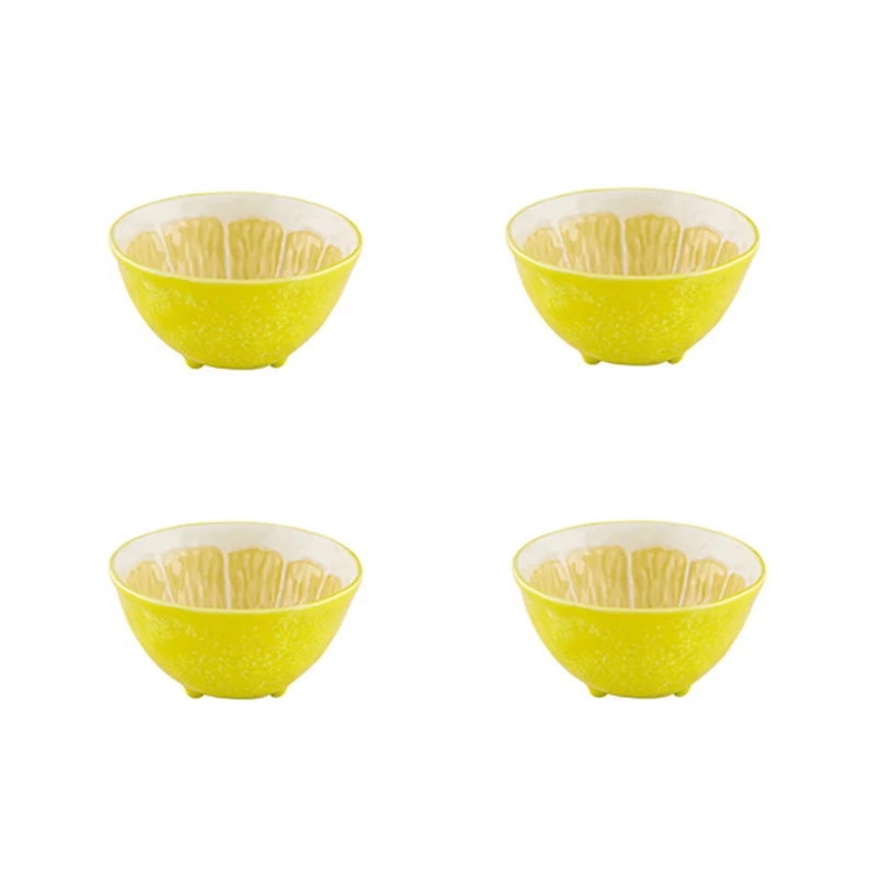 Bordallo Pinheiro Lemon Set 4 Ciotole 14 cm