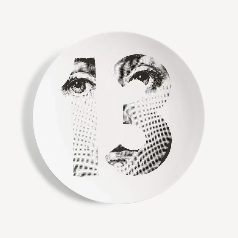 Fornasetti Piatto Tema e Variazioni n°108