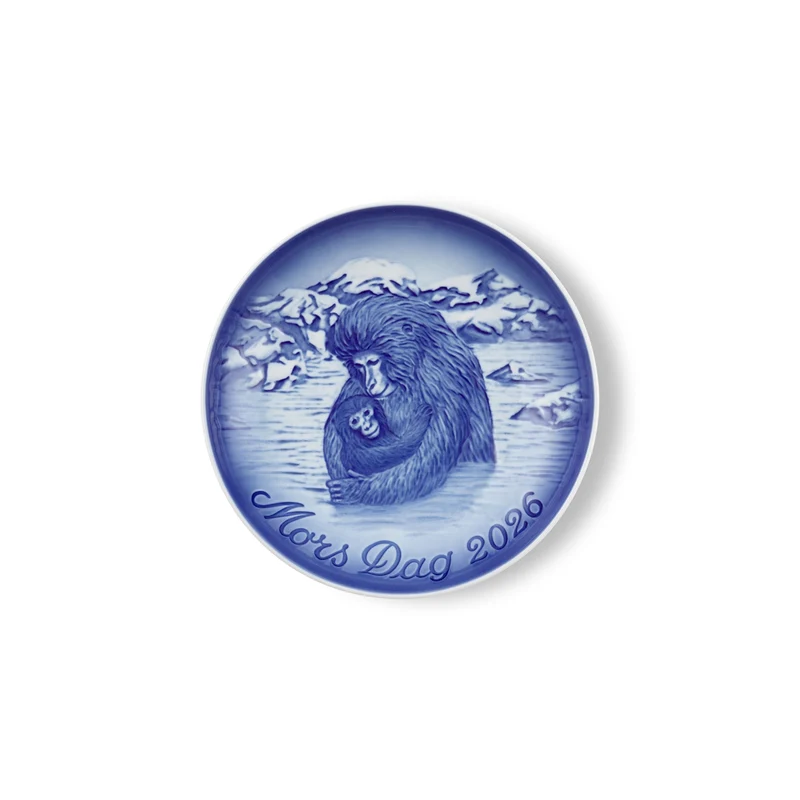 B&G Royal Copenhagen Piatto della Mamma 2026 " Scimmia delle Nevi Giapponesi"