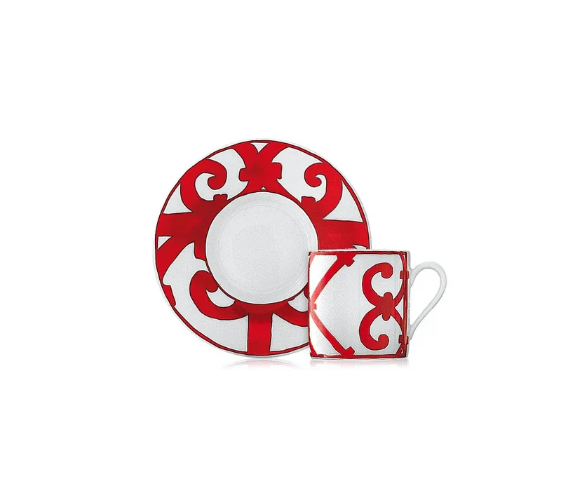 Hermès Balcon du Guadalquivir Set 2 Tazze caffe con piatto 9 cl