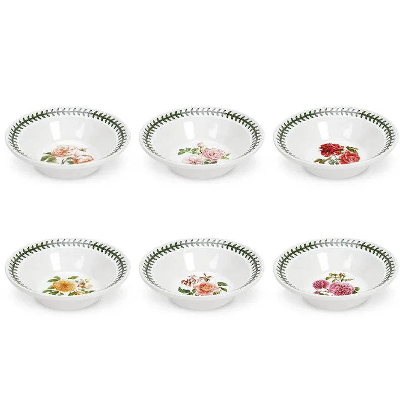 Portmeirion Botanic Roses Set 6 Coppette Macedonia 15 cm