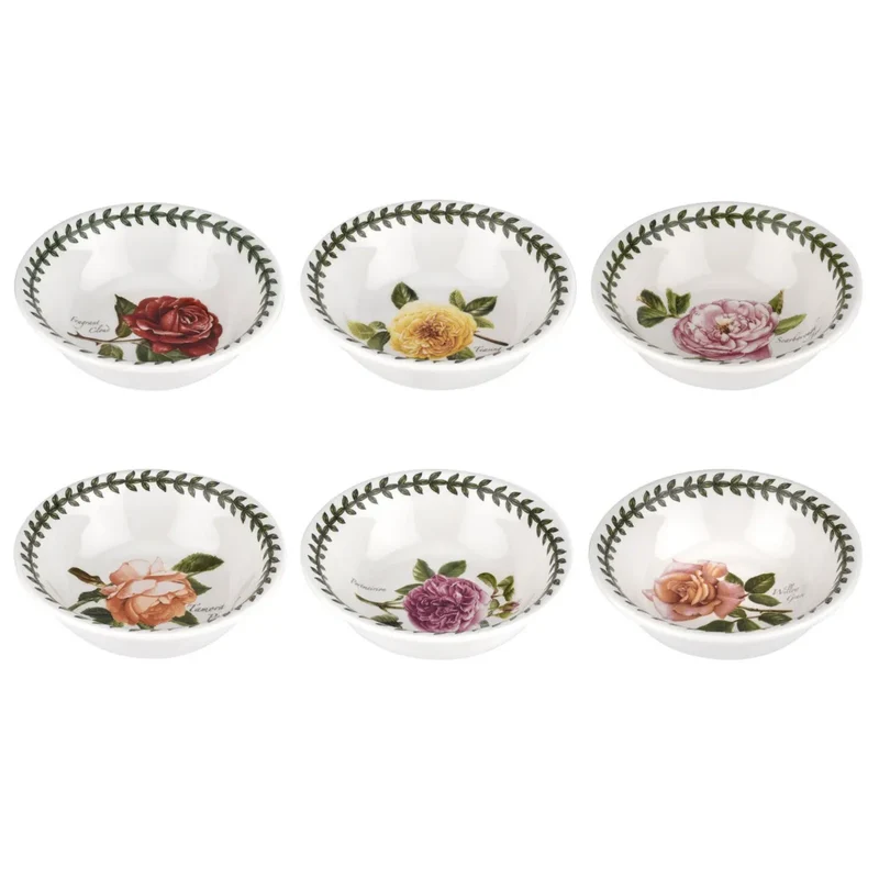 Portmeirion Botanic Roses Set 6 Coppette Macedonia 13 cm