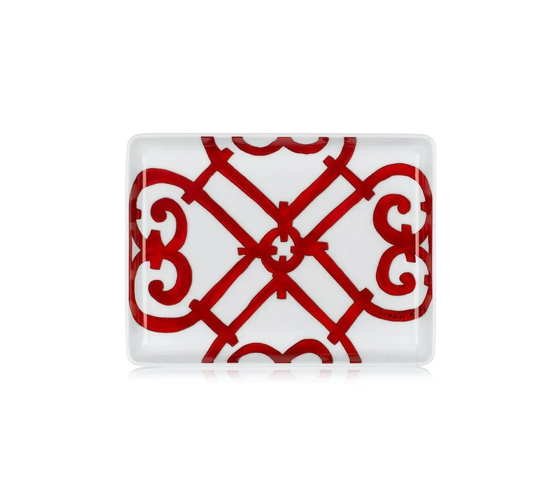 Hermès Balcon du Guadalquivir Vassoio rettangolare cm 16x12