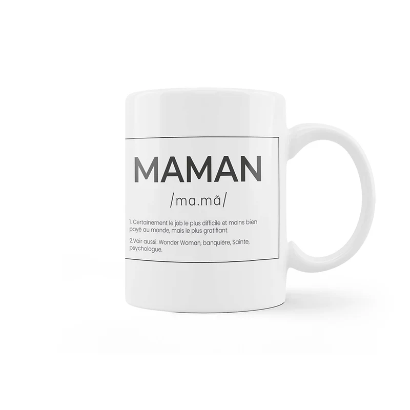 Taza "Maman" francés