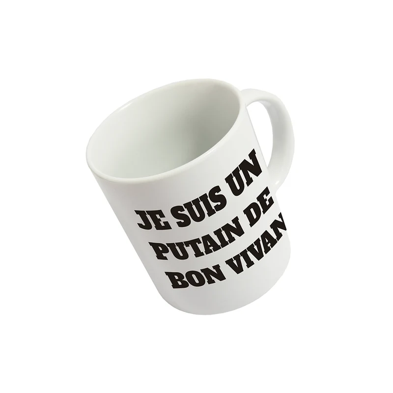 Taza 'Je suis un Putain de Bon Vivant' FR