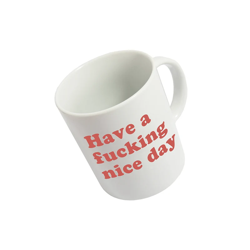 Taza 'Have a fucking nice day' Roja