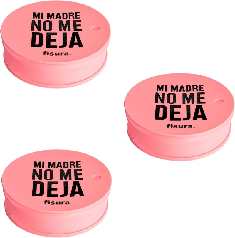 Tapa vasos antidroga “mi madre no me deja” 3 unidades