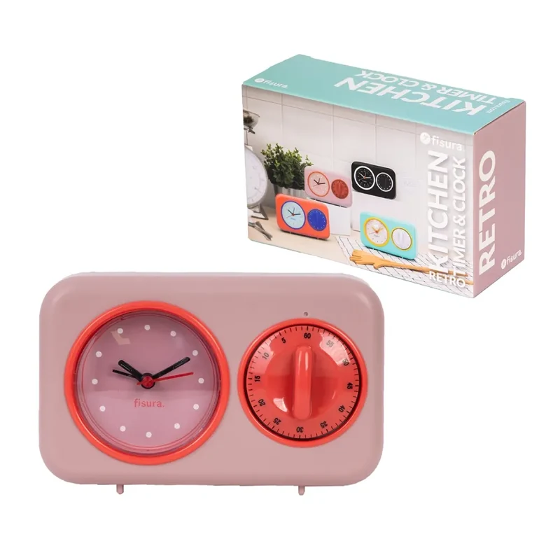 Temporizador de cocina retro - rosa