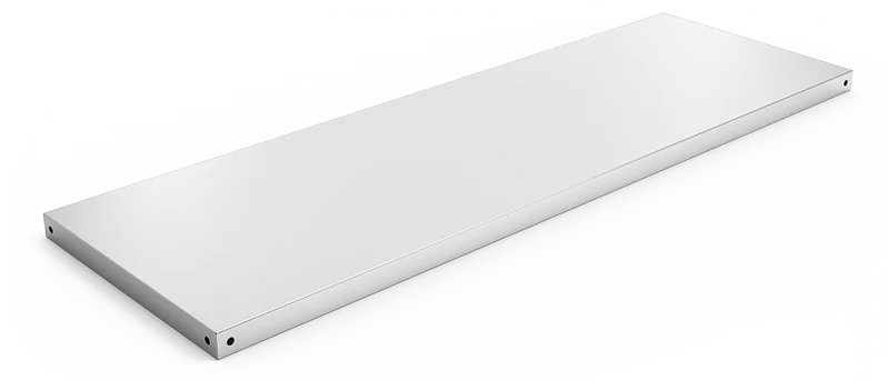 Étagère inox pour rayonnages modulaires épaisseur 1,5 mm