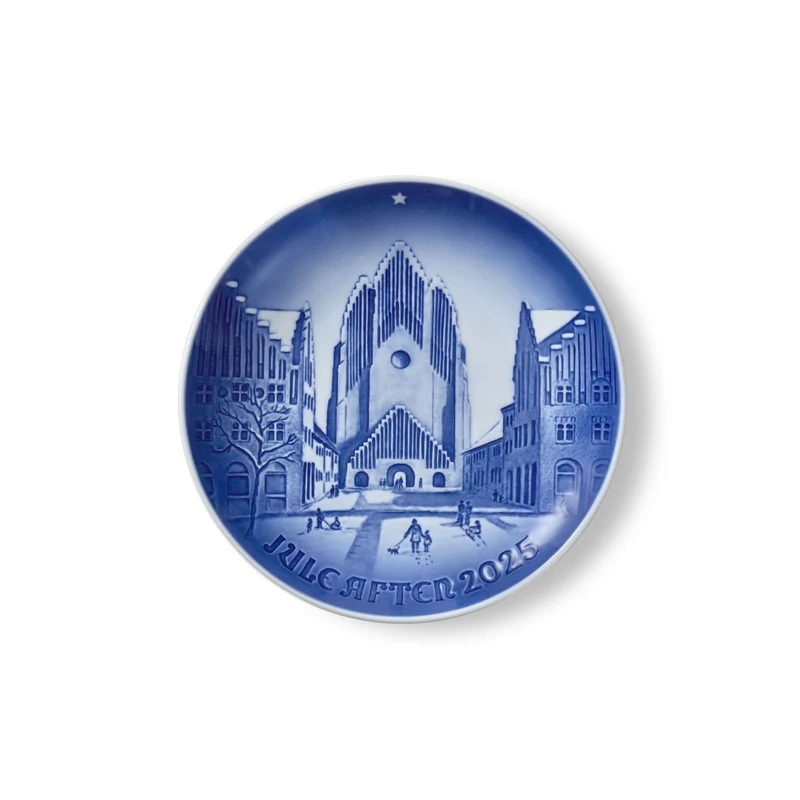 B&G Royal Copenhagen Piatto Natale 2025 "Chiesa di Grundtvig"