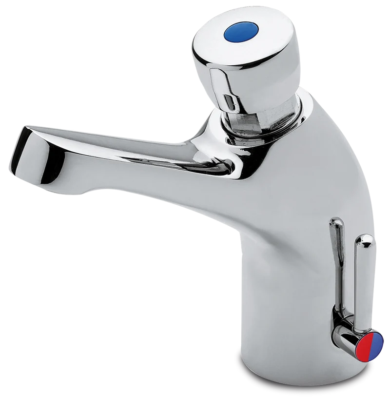 Robinet temporisé 2 eaux avec réglage de temperature