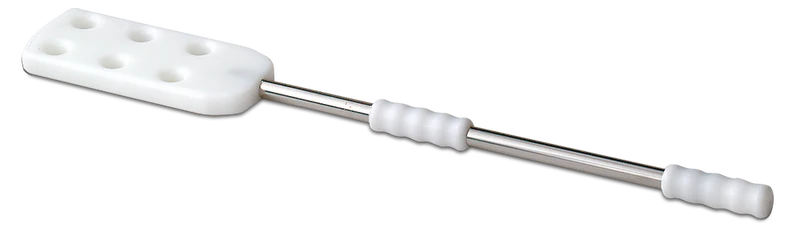 Spatule à mélanger en acier inoxydable et polyéthylène pour patisseries