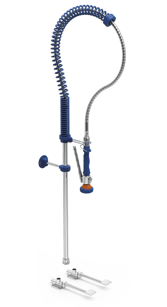 Robinet de douche Basic avec double pédale