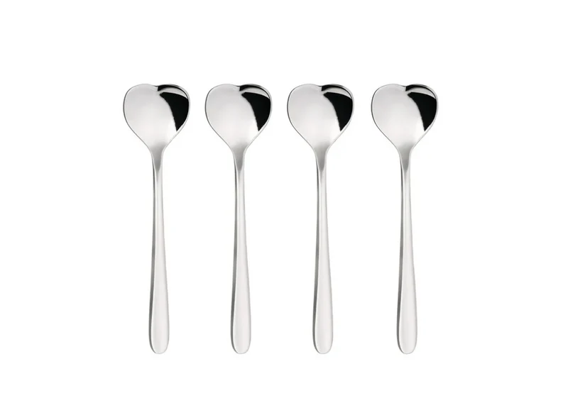 Alessi Big Love Set 4 Cucchiaini Thè Cuore