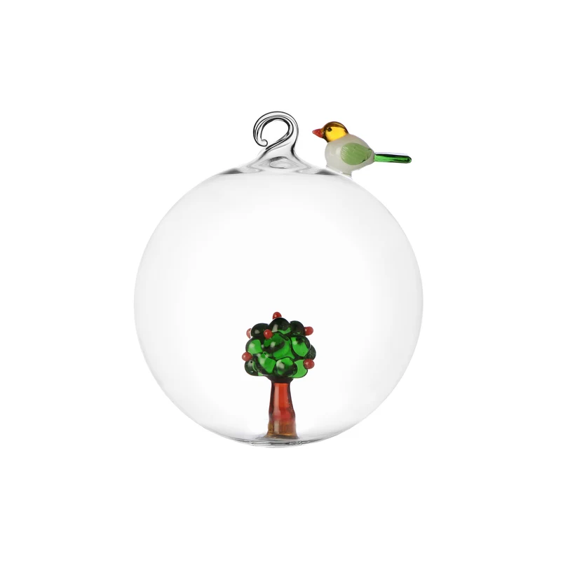 Ichendorf Red Apple Palla di Natale Melo e Uccellino
