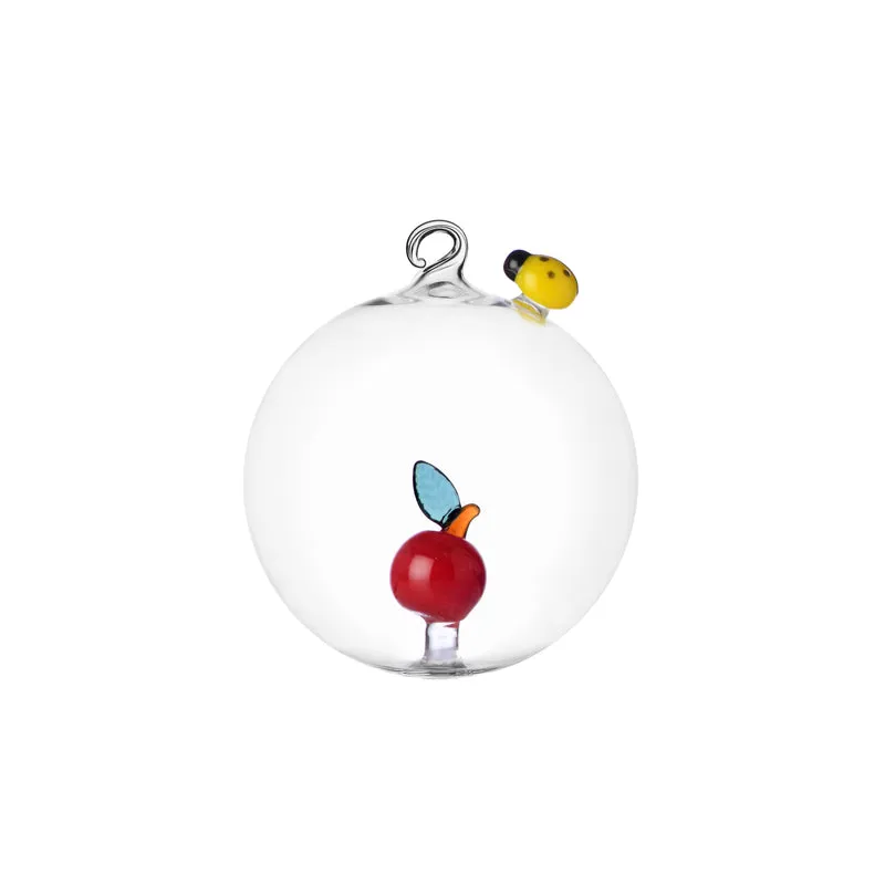Ichendorf Red Apple Palla di Natale Mela e Coccinella