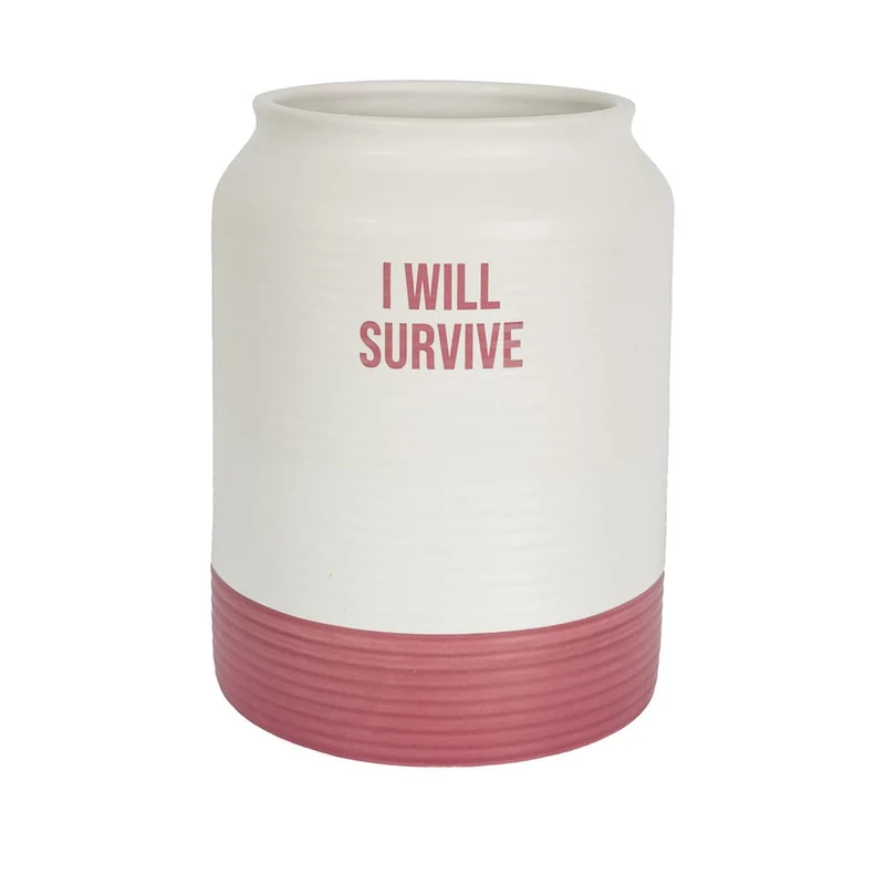 Jarrón “I will survive"