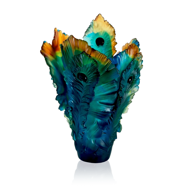 Daum Fleur de Paon Vaso