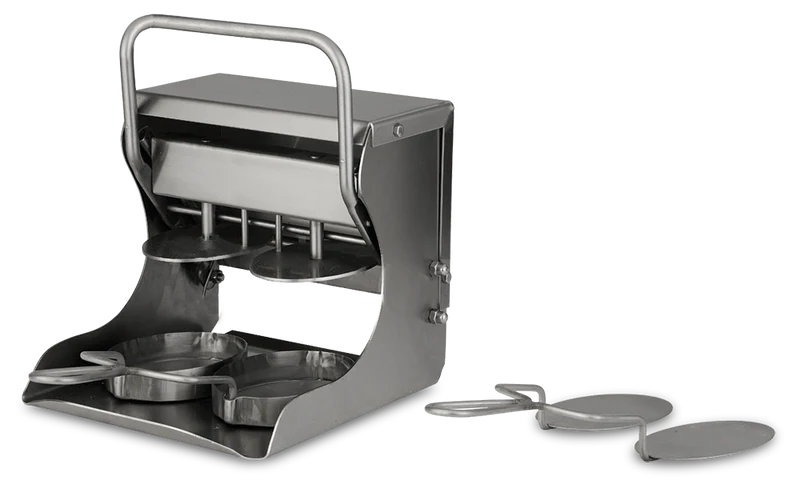 Machine pour pressage de hamburger moule ovale 2 pièces
