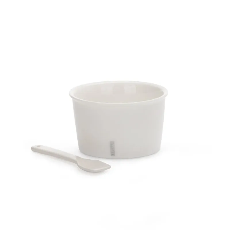 Seletti Estetico Quotidiano Set 6 Coppette gelato e 6 cucchiaini in porcellana