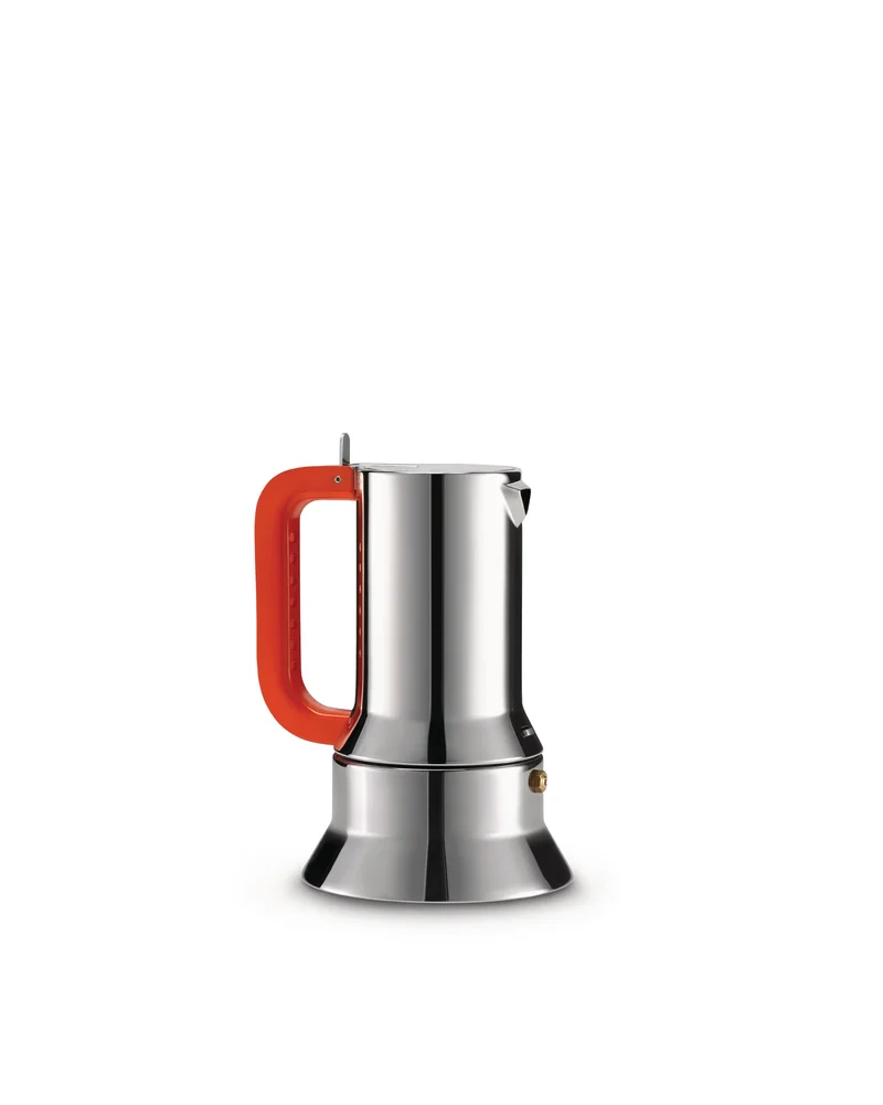 Alessi Caffettiera Espresso 9090, 6 tazze Manico forato