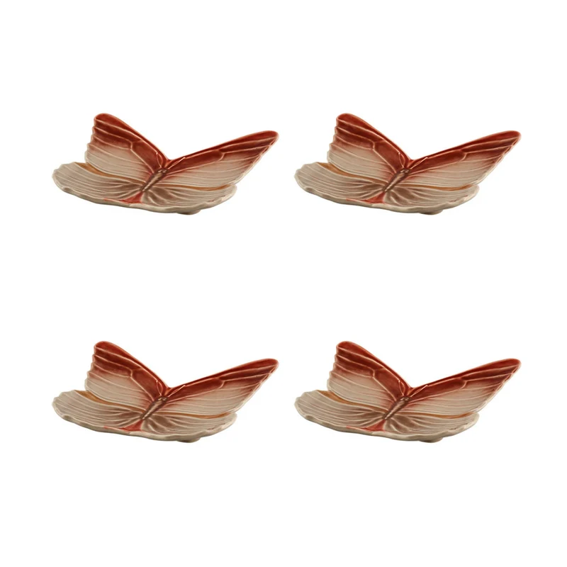 Bordallo Pinheiro Cloudy Butterflies Set 4 Piatti Dessert