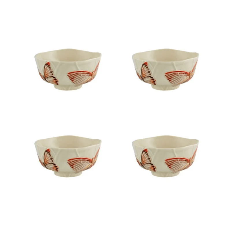 Bordallo Pinheiro Cloudy Butterflies Set 4 Ciotole, 19 cm