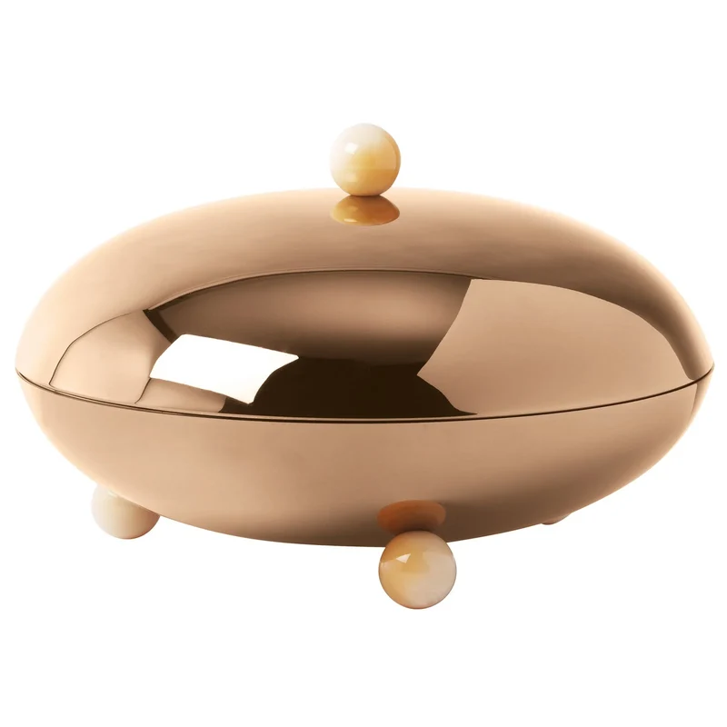 Sambonet Penelope Centrotavola con Coperchio in Acciaio Inox, diametro 26 cm