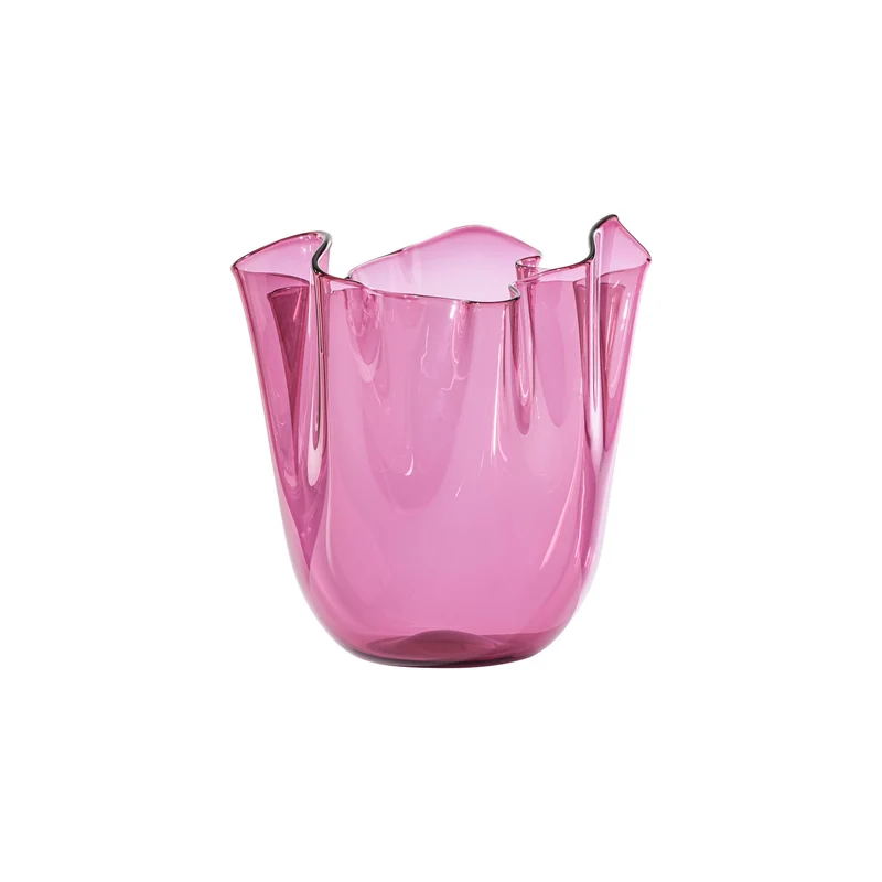 Venini Vaso Fazzoletto Opalino Medio Trasparente